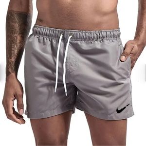 Mens 5” Nike Swim Shorts - Grey